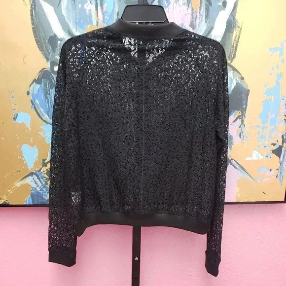 b Boutique by Evergreen Lace Zip Up Jacket - Picture 2 of 5